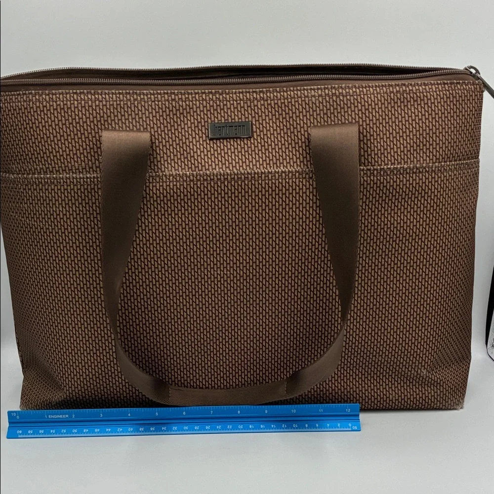 Hartmann Brown Carry on Laptop Luggage Tote Bag 13”x18”